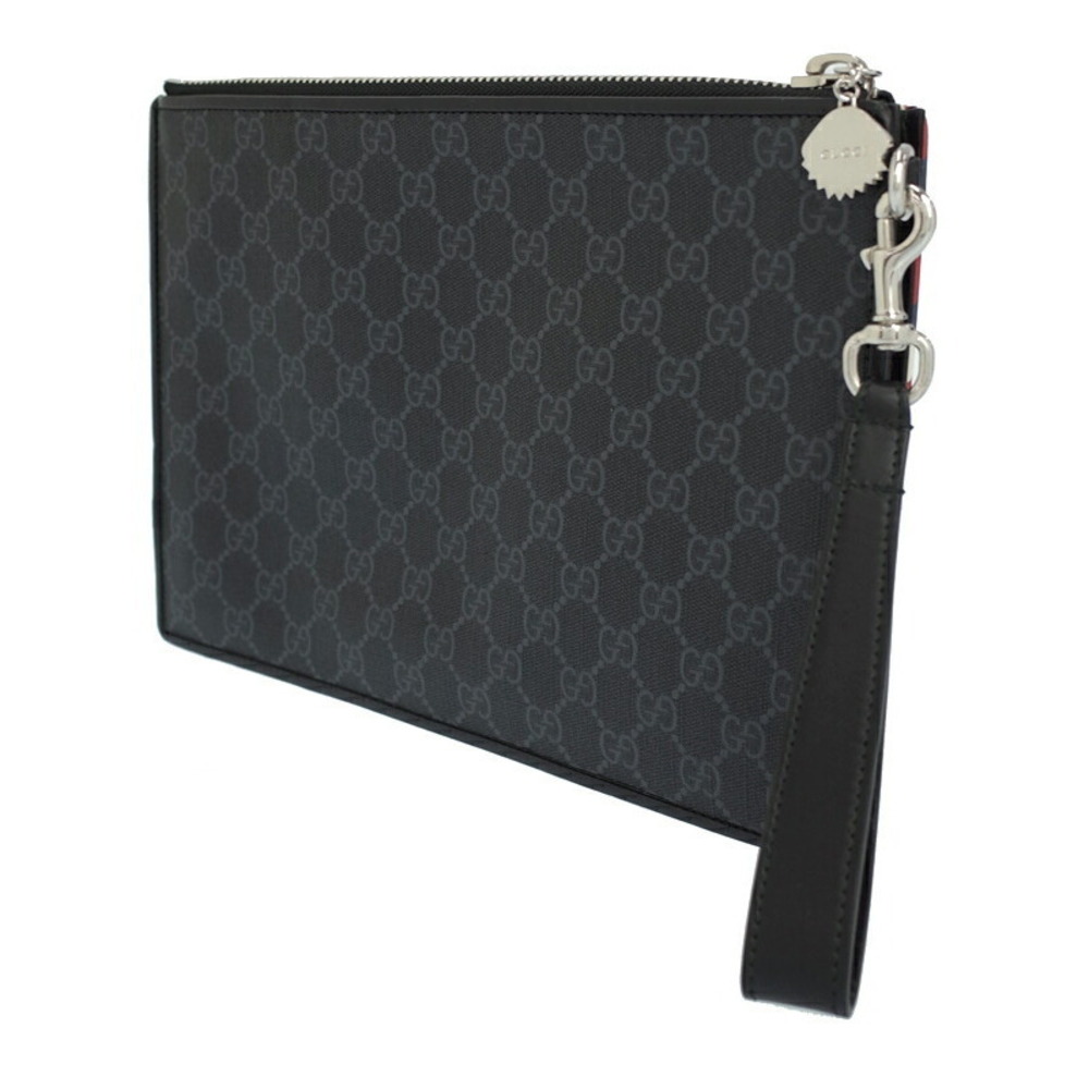 GUCCI Night Courier GG Supreme Clutch Bag - Picture 2 of 9